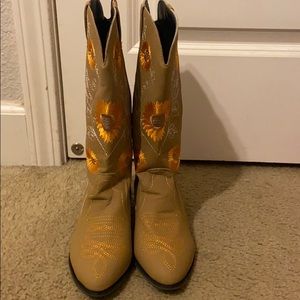 Sunflower Cowgirl Boots